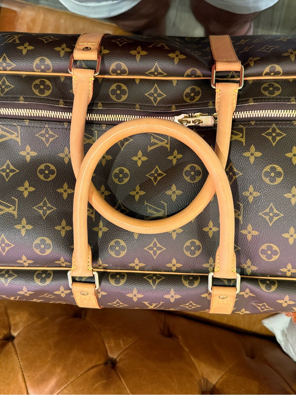 Louis Vuitton Monogram Canvas Brown and Tan Travel Duffel - Picture 13 of 16